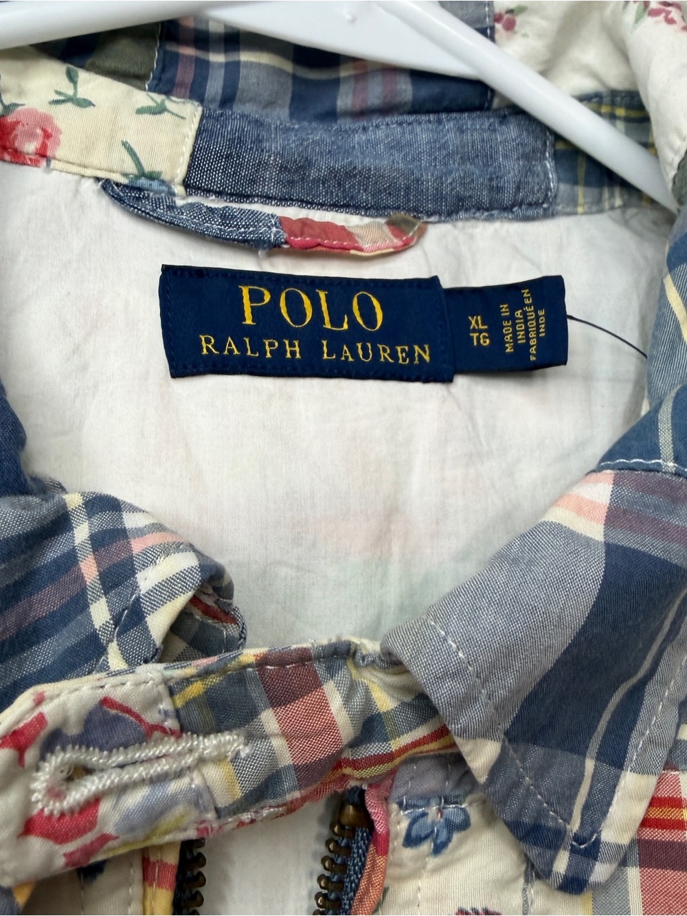 Polo Ralph Lauren Jacket Patchwork Bomber Floral Flower Pattern Womens XL NWT - Picture 6 of 6
